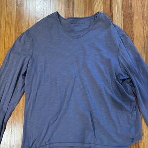 John varvatos xl long sleeve purple v neck